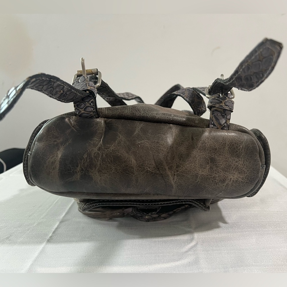 Freebird By Steven Brett Stone Snake Leather Backpack - Picture 4 of 11